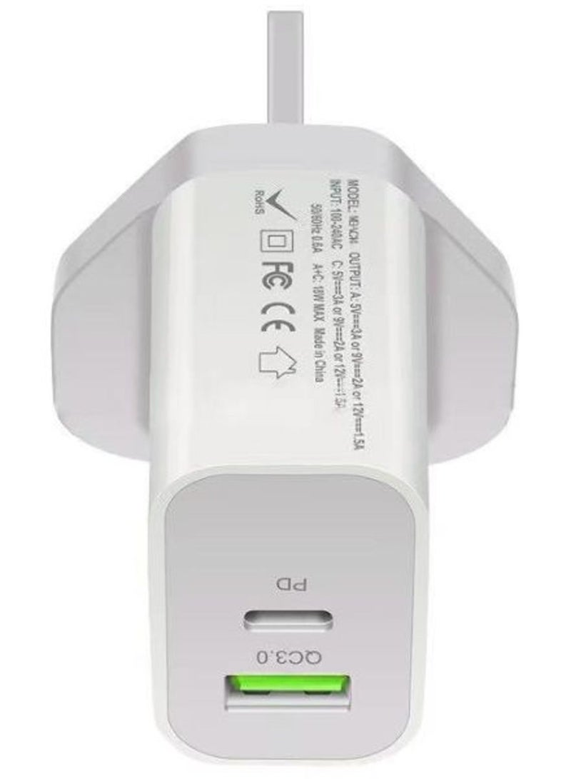 Dual Port Wall Charger White - Image 4