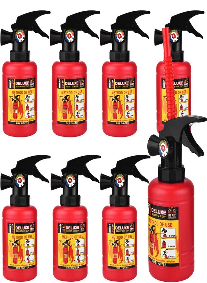 PAKCHOICE 8-Pack Fire Extinguisher Cups, 10 oz Plastic Party Favor Cups, Firefighter Party Cups for Fire Theme Party Supplies Summer Gift Swimming Pool Beach Outdoor Cosplay Props - Image 1