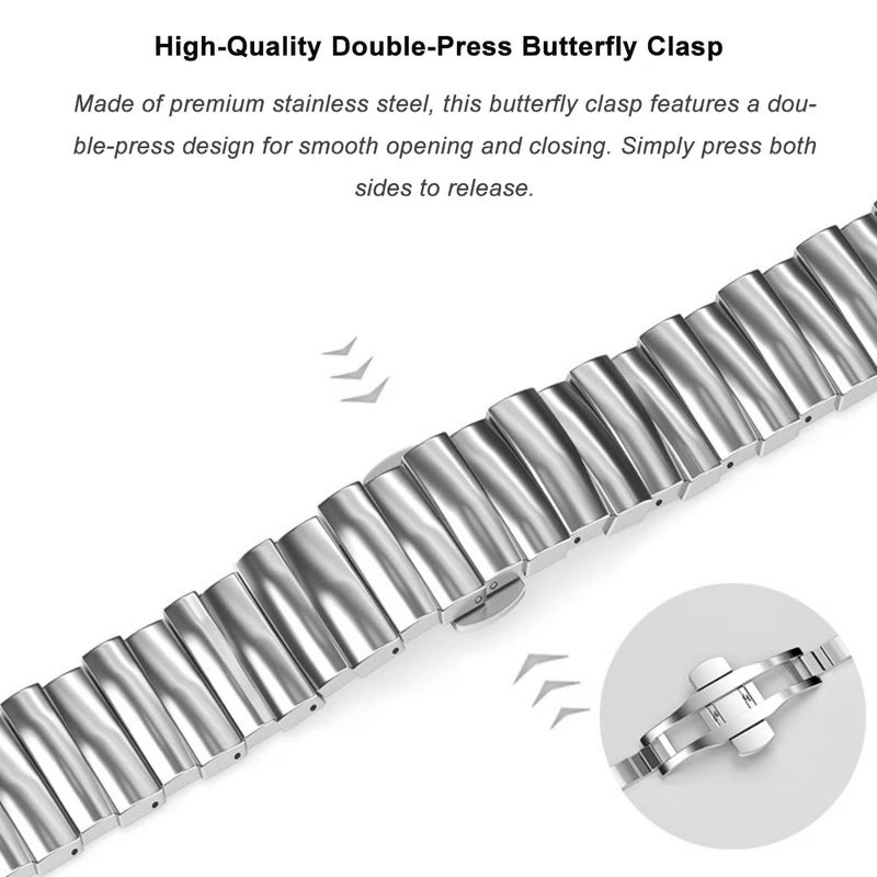 Bluejw Win-Win 14mm Metal Watch Band Replacement Strap for Xiaomi Smart Band 10 9 8 - Image 5