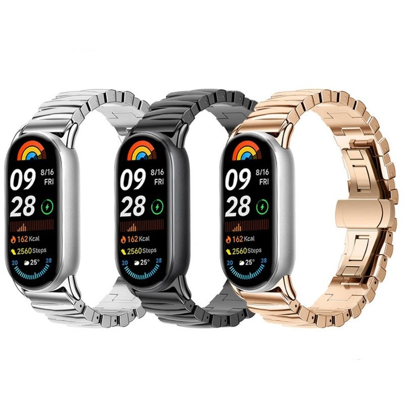 Bluejw Win-Win 14mm Metal Watch Band Replacement Strap for Xiaomi Smart Band 10 9 8 - Image 3