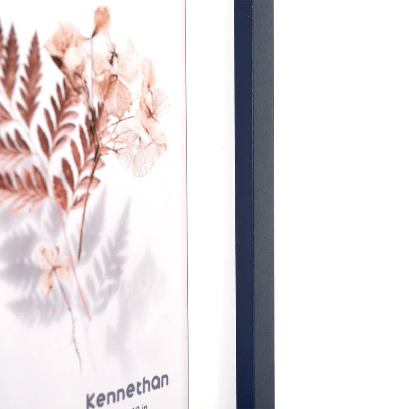 kennethan 8x10 Picture Frame Navy Blue 1 Pcs in 1 set 8x10 Frame can Display 5x7 Picture with Mat or 8x10 Without Mat on the Wall or Table - Image 4