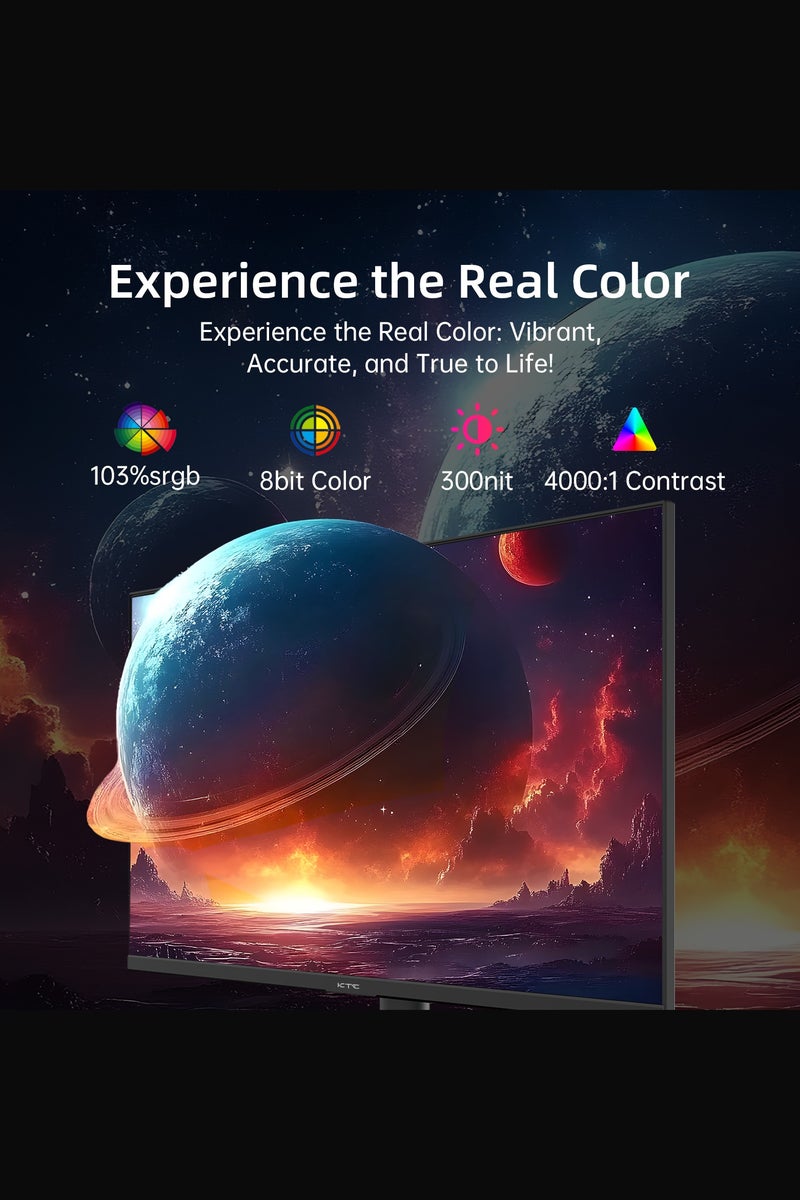 KTC 24 Inch FHD 1080P 100Hz Computer Monitor, VA Panel FreeSync PC Gaming Monitor, HDMI VGA Ports, HDR, 4000：1 Contrast, LowBlue Mode, Ergonomic Tilt Eye Care for Home Office - Image 4