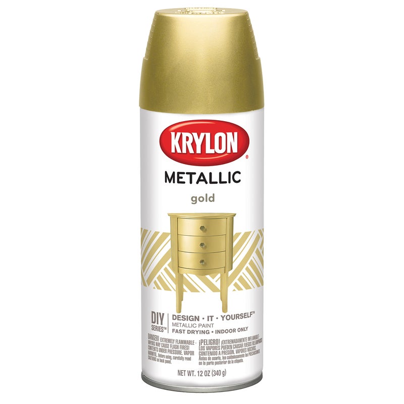 KRYLON DIVERSIFIED BRANDS K01706 Krylon Spray Paint, Gold 12 Ounce (Pack of 1) - Image 1