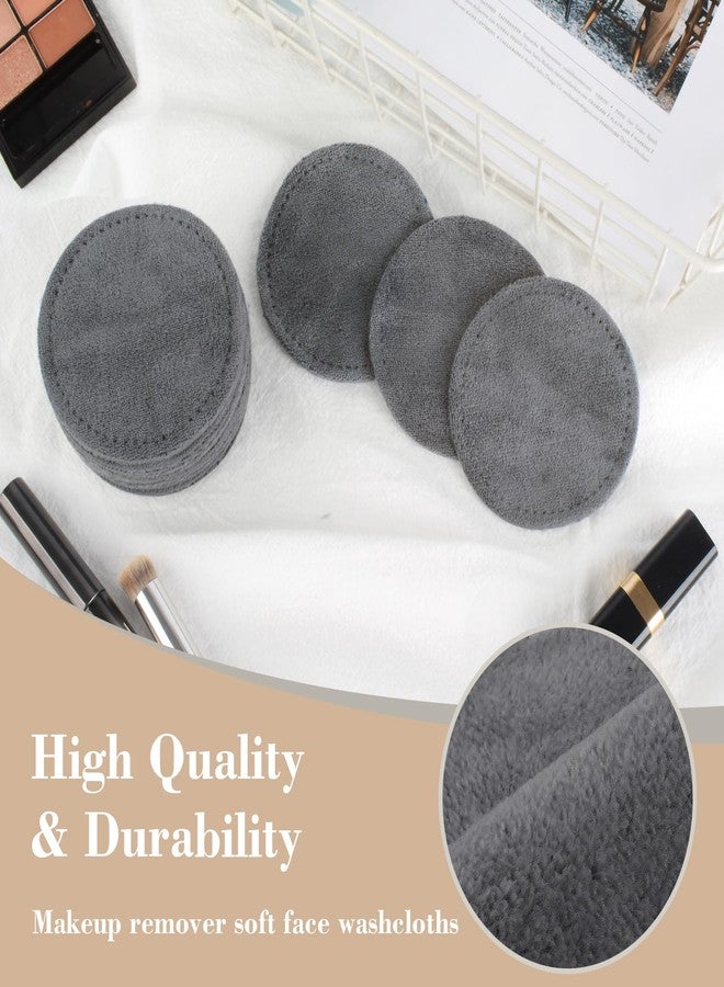 VIVOTE 24 Pack Makeup Remover Pads, Microfibre Makeup Remover Wipes, Eco Friendly Reusable Make Up Pads with Laundry Bag, Washable Facial Cleansing Towel for All Skin Type (Dark Grey, Pack of 24 - Image 5