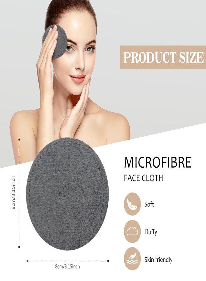 VIVOTE 24 Pack Makeup Remover Pads, Microfibre Makeup Remover Wipes, Eco Friendly Reusable Make Up Pads with Laundry Bag, Washable Facial Cleansing Towel for All Skin Type (Dark Grey, Pack of 24 - Image 2
