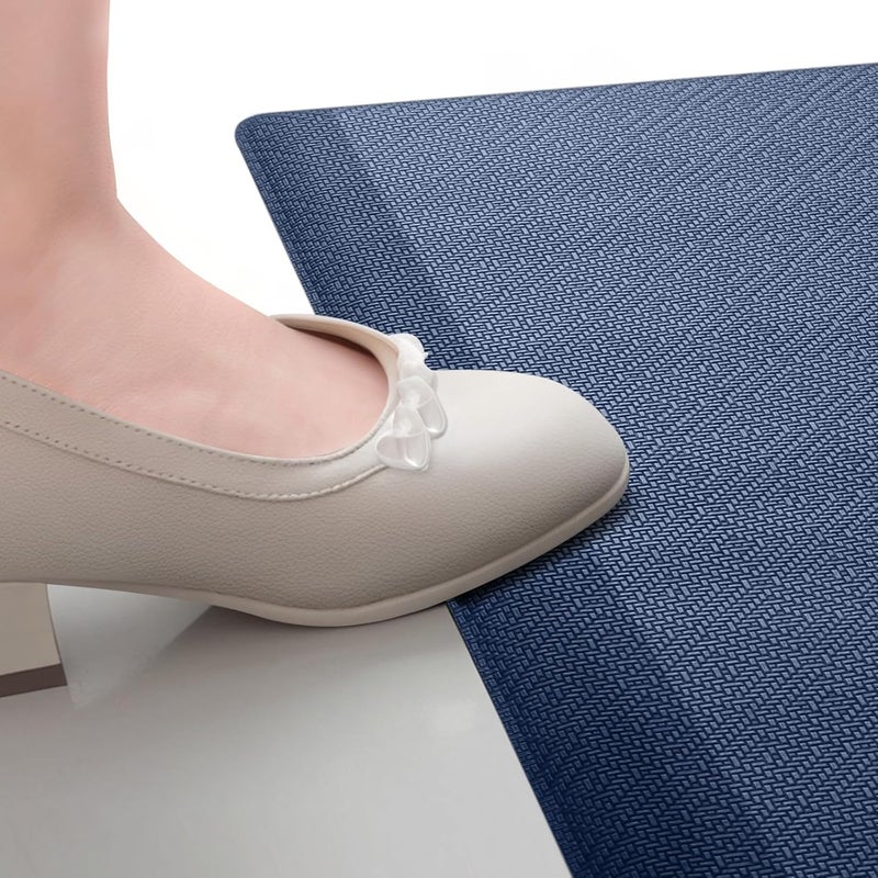 Mattitude Kitchen Mat Cushioned Anti-Fatigue Floor Mat Water Resistant Non-Slip Mats and Rugs Standing and Comfort Desk Mats for House Sink Office Laundry (Blue, 17.3"x28") - Image 4