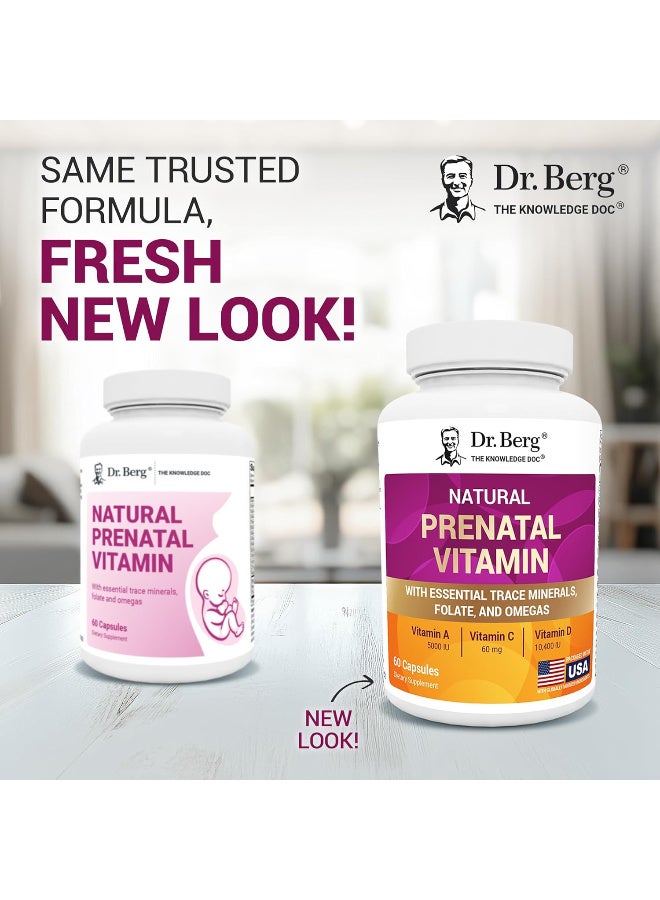 Dr.Berg Natural Prenatal Vitamins for women pregnaral Prenatal Vitamins for women pregnant and Nursing Multivitamin 60 Capsules - Image 5