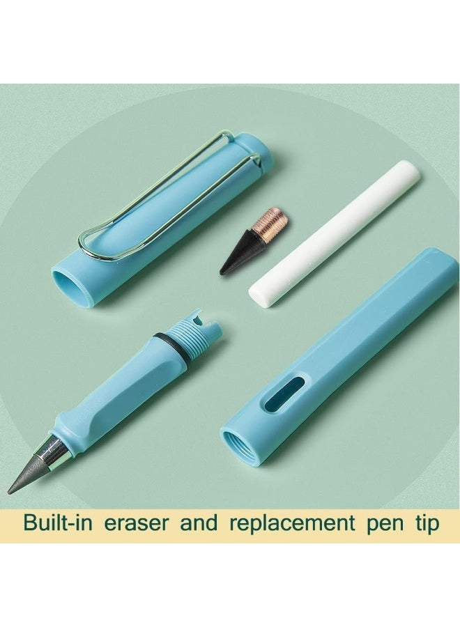 6 Sets Forever Pencils, Infinity Magic Pencils with Eraser, Cute Inkless Everlasting Pencil, Slot Design, Easy to Use, for Kids Writing, Sketching, Drawing - Image 4