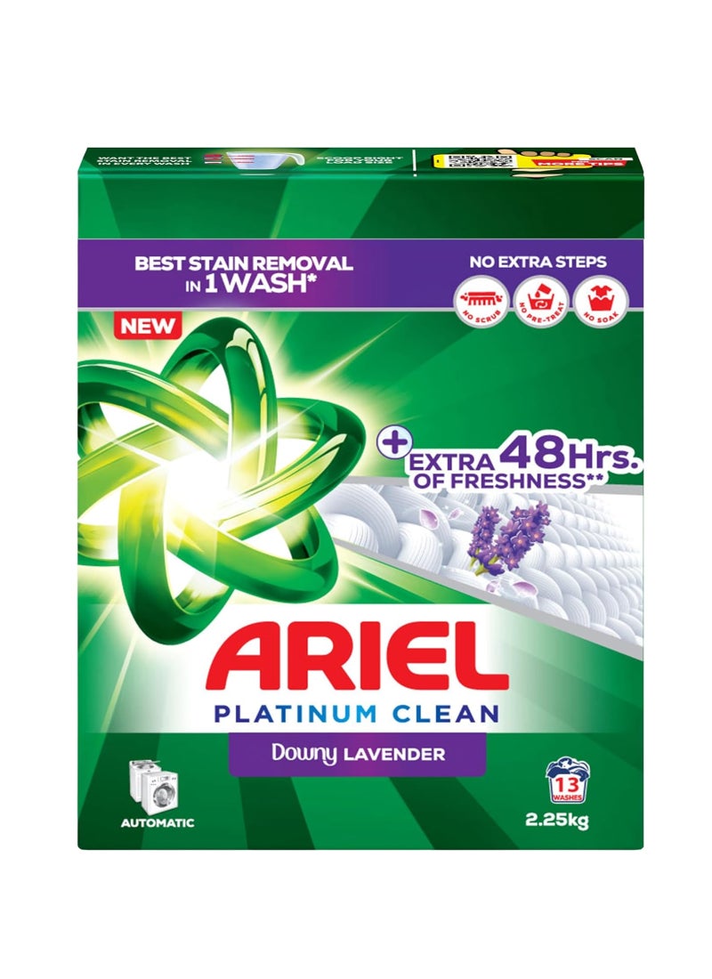 Ariel Lavender Laundry Detergent Powder Automatic 2.25kg - Image 1