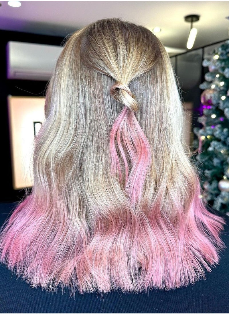 Crazy Color - Crazy Color Metalic Hair Dye - Vegan and Cruelty-Free Semi Permanent Hair Color - Temporary Dye for All Hair Types, #73, Rose Gold 100 ml - Image 1