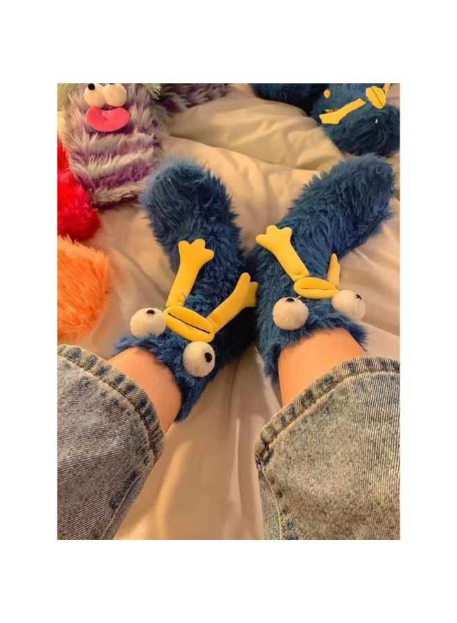 Fluffy Mid-Calf Socks Long Hair Autumn Winter Coral Fleece Cute Plush Girls Funny 2024 Home Tube Socks Comfortable Warmth-Specifications:free Size (39-45.5)-Color:white Gray Color - Image 3
