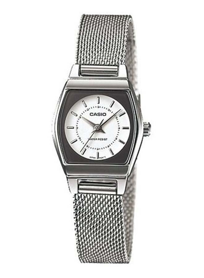 CASIO ساعة معصم دائرية من الفولاذ المقاوم للصدأ LTP-1364D-7ADF - 31 مم