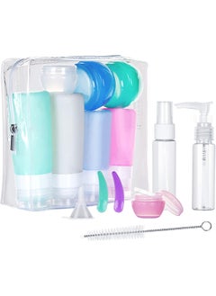 Benbilry Benbilry 16 Pack Travel Bottles Set for Toiletries, TSA Approved Travel Size Leak Proof Containers, Silicone Squeezable Shampoo and Conditioner Bottles 