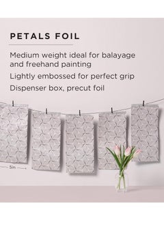 Fromm Fromm Color Studio Medium Weight Pop Up Hair Foil in Pink Petals Pattern, 5" x 11" Embossed Aluminum Foil Sheets, Hair Foils for Highlighting and Coloring - 500 Foil Sheet  - Image 3
