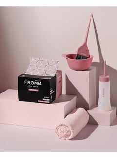 Fromm Fromm Color Studio Medium Weight Pop Up Hair Foil in Pink Petals Pattern, 5" x 11" Embossed Aluminum Foil Sheets, Hair Foils for Highlighting and Coloring - 500 Foil Sheet  - Image 4