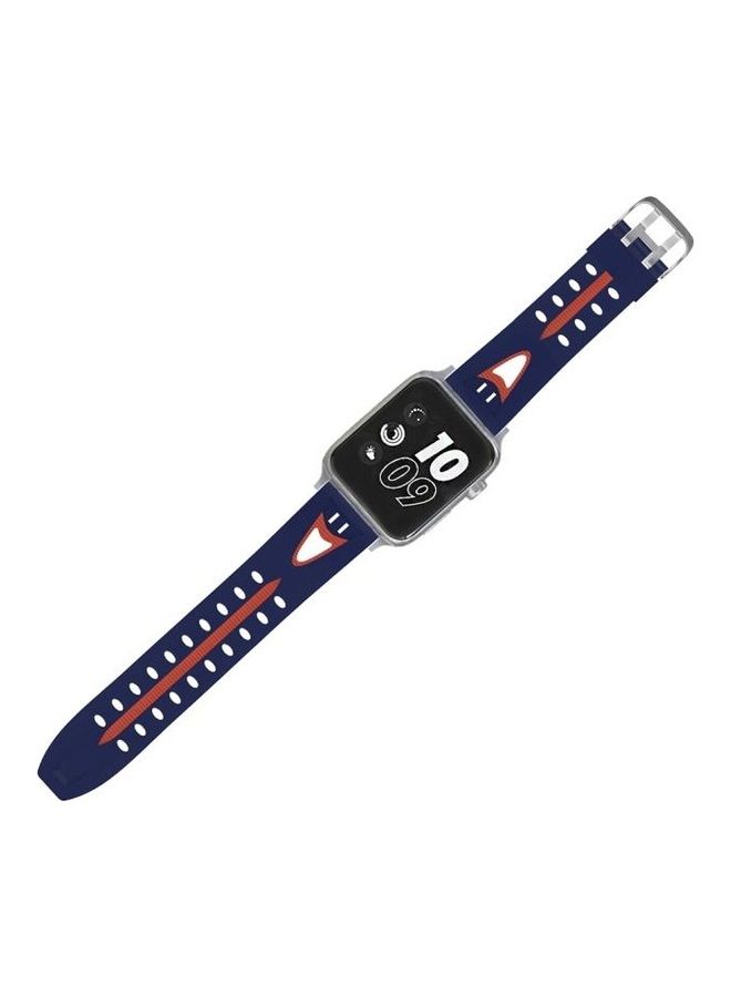 NIBEMINENT Ethnic Replacement Watchband For Apple Watch 1/2/3 42mm Blue/Red - Image 5