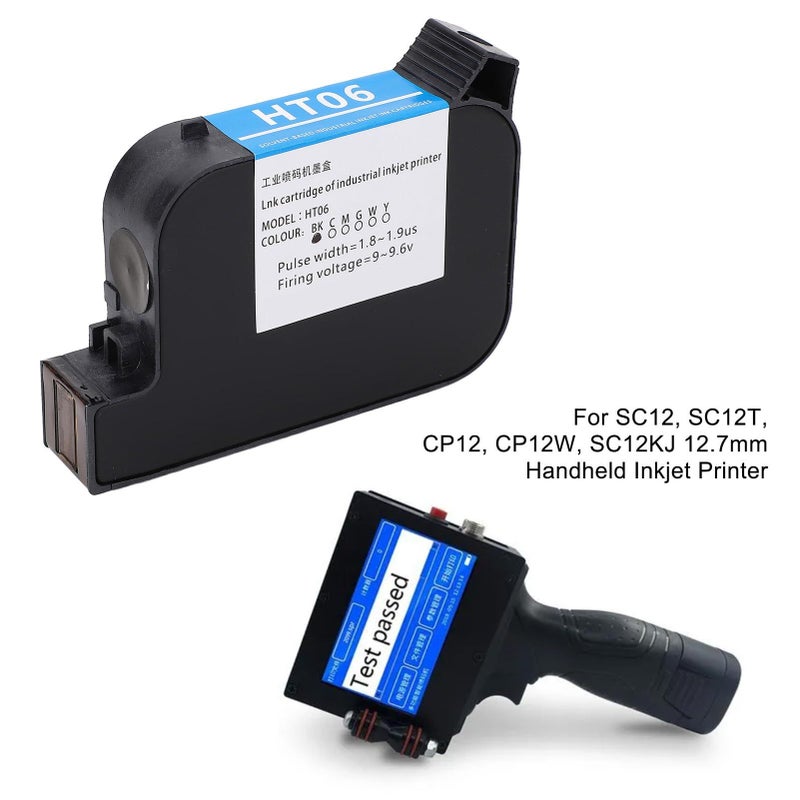 Ink Cartridge Replacement Quick Dry Cartridge 12 7mm Compatible with SC12 SC12T CP12 CP12W SC12KJ Handheld Inkjet Printer White - Image 3