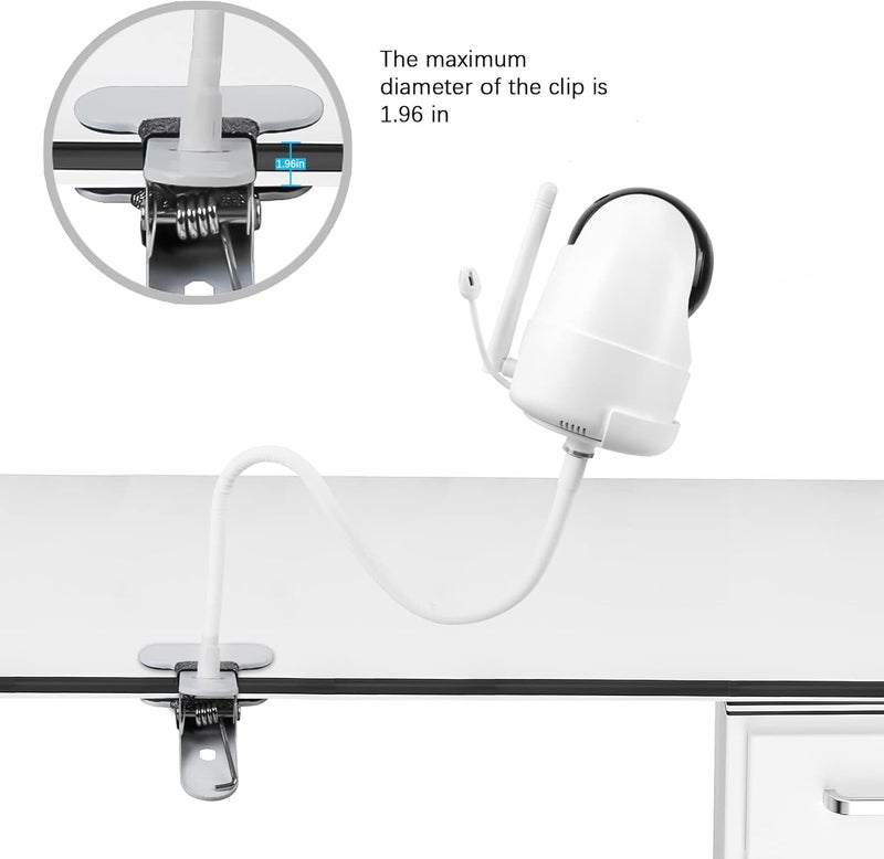 Aobelieve Flexible Baby Camera Clamp Mount for iFamily SM650SM651 Kidsneed SM935ASM935C HUBOOK SM652 and ANMEATE SM650 Video Baby Monitor - Image 4