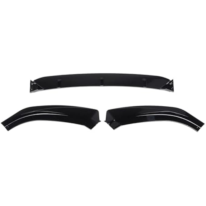Jiawu Front Bumper Lip Chin Spoiler for A 3/S 3 8V S-Line 2017 to 2020, 3Pcs Car Front Bumper Lip Splitter, Front Bumper Lip Spoiler Guard, Front Lip Spoiler Wing Replacement - Image 4