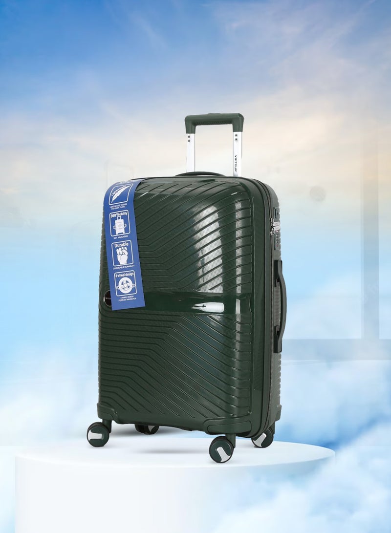 VIPTOUR Trolley Luggage 3 Pieces Set PP Hard Side Bag 360 Degree Spinner Wheels Trolley Luggage Set with TSA Lock - Image 2