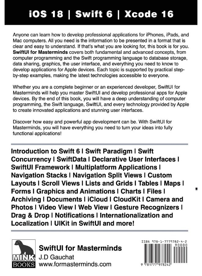 SwiftUI for Masterminds 5th Edition: How to take advantage of Swift and SwiftUI to create insanely great apps for iPhones, iPads, and Macs  - Image 2