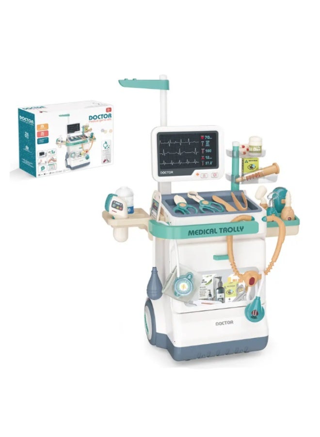 لعبة عربة دكتور للأطفال  26 قطعة - مناسبة من 3 الى 7 سنوات - Image 1
