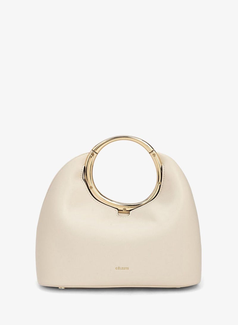 Celeste Solid Shoulder Bag With Chain Handle - Image 1