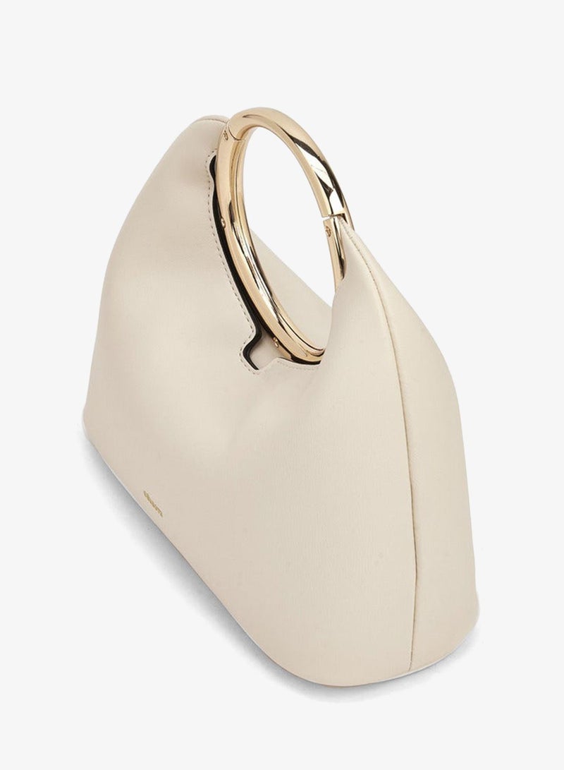 Celeste Solid Shoulder Bag With Chain Handle - Image 5