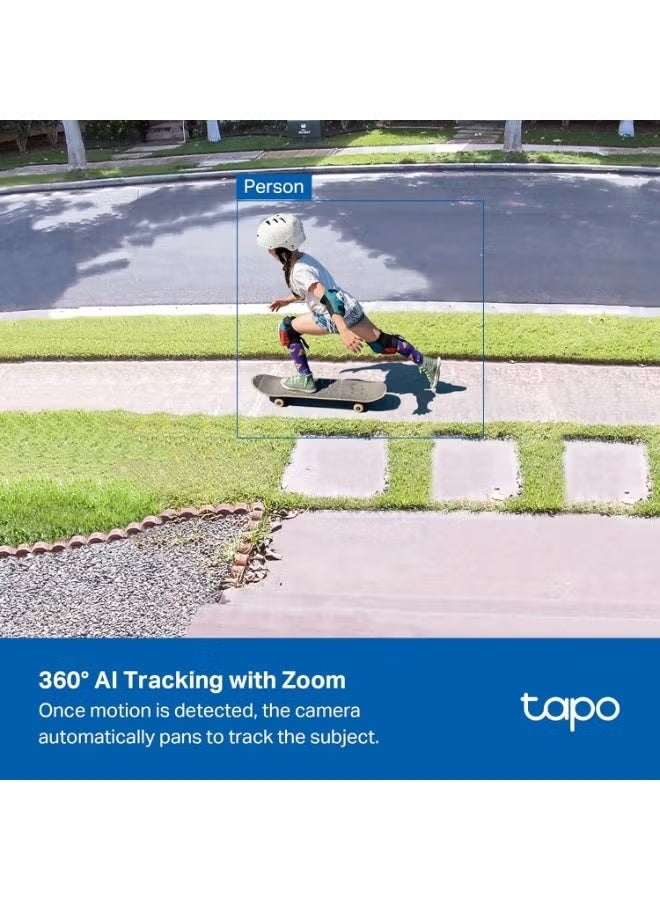 Tp-link Tl Tapo 4K 8MP Wired Pan/Tilt Outdoor Security Camera, Free Person/Vehicle Detect & 360° Motion Track, Color Night, Local AI, SD/Cloud Storage, Works w/Alexa & Google Home, 2.4 GHz WiFi C560WS - Image 2