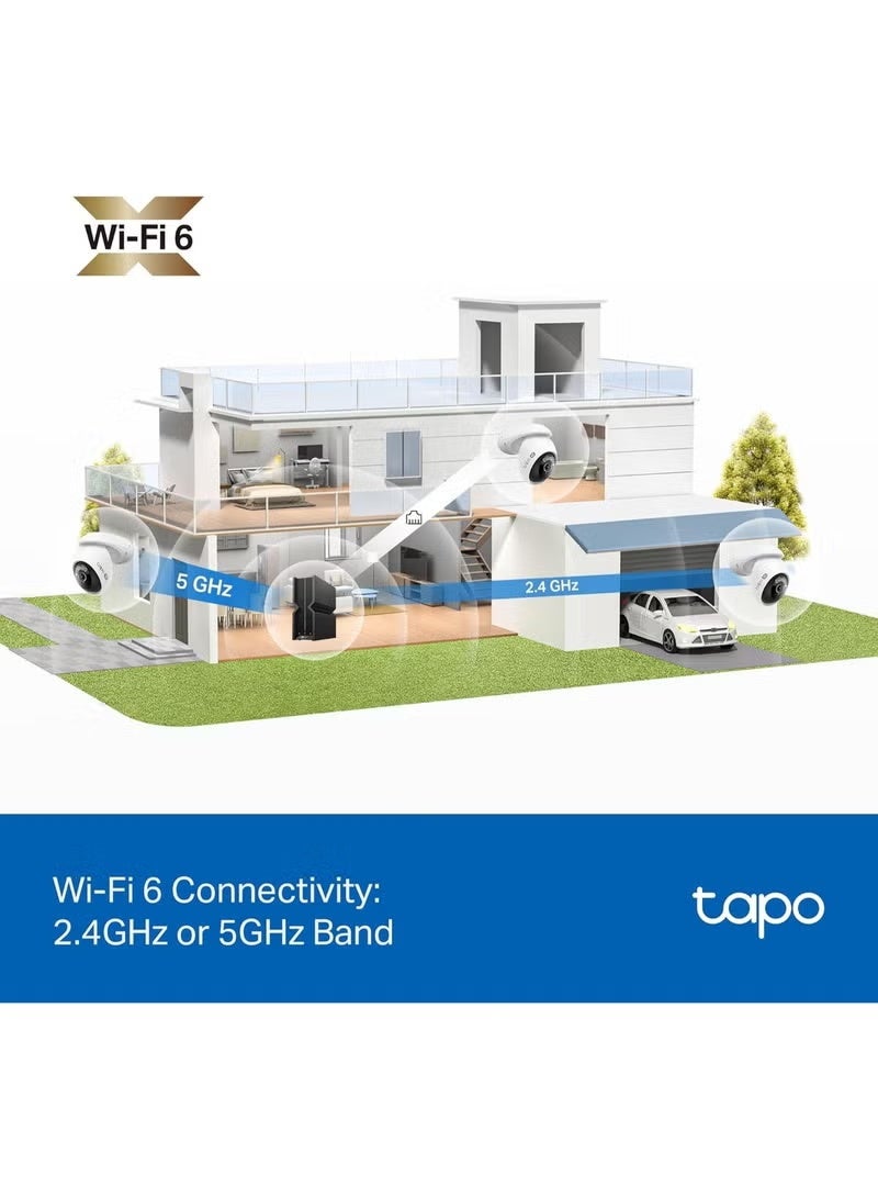 Tp-link Tl Tapo 4K 8MP Wired Pan/Tilt Outdoor Security Camera, Free Person/Vehicle Detect & 360° Motion Track, Color Night, Local AI, SD/Cloud Storage, Works w/Alexa & Google Home, 2.4 GHz WiFi C560WS - Image 3