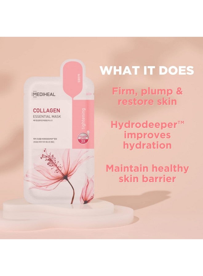 Official Best Korean Sheet Mask Collagen Essential Face Mask 10 Sheets Lifting And Firming For All Skin Types Value Sets