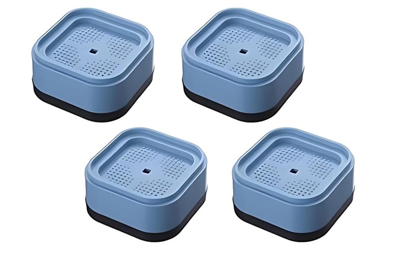 Swilak SWILAK Universal Washing Machines Vibration Damper Rubber Mats Foot Pads for Vibrations Noise Insulation NonSlip Feet and Furniture Washing Machine Protects Shock Absorber AntiVibration Set of 4  - Image 1