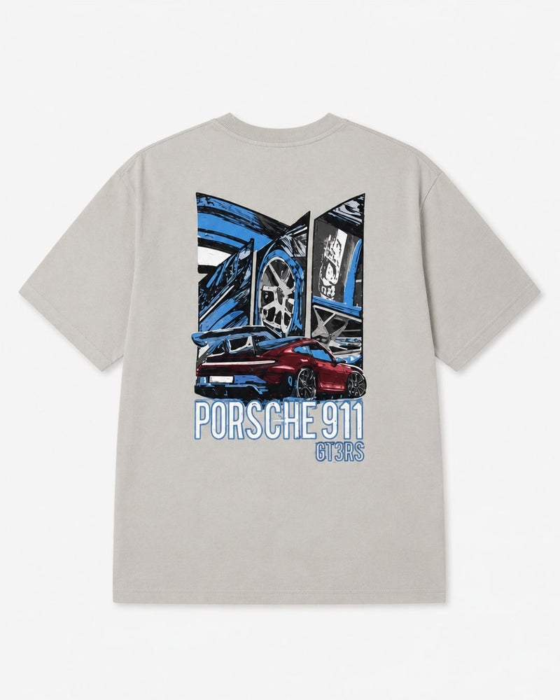 Grey Graphic Cotton T Shirt for Boys Back Print Casual Short Sleeve Summer Tee - Image 4
