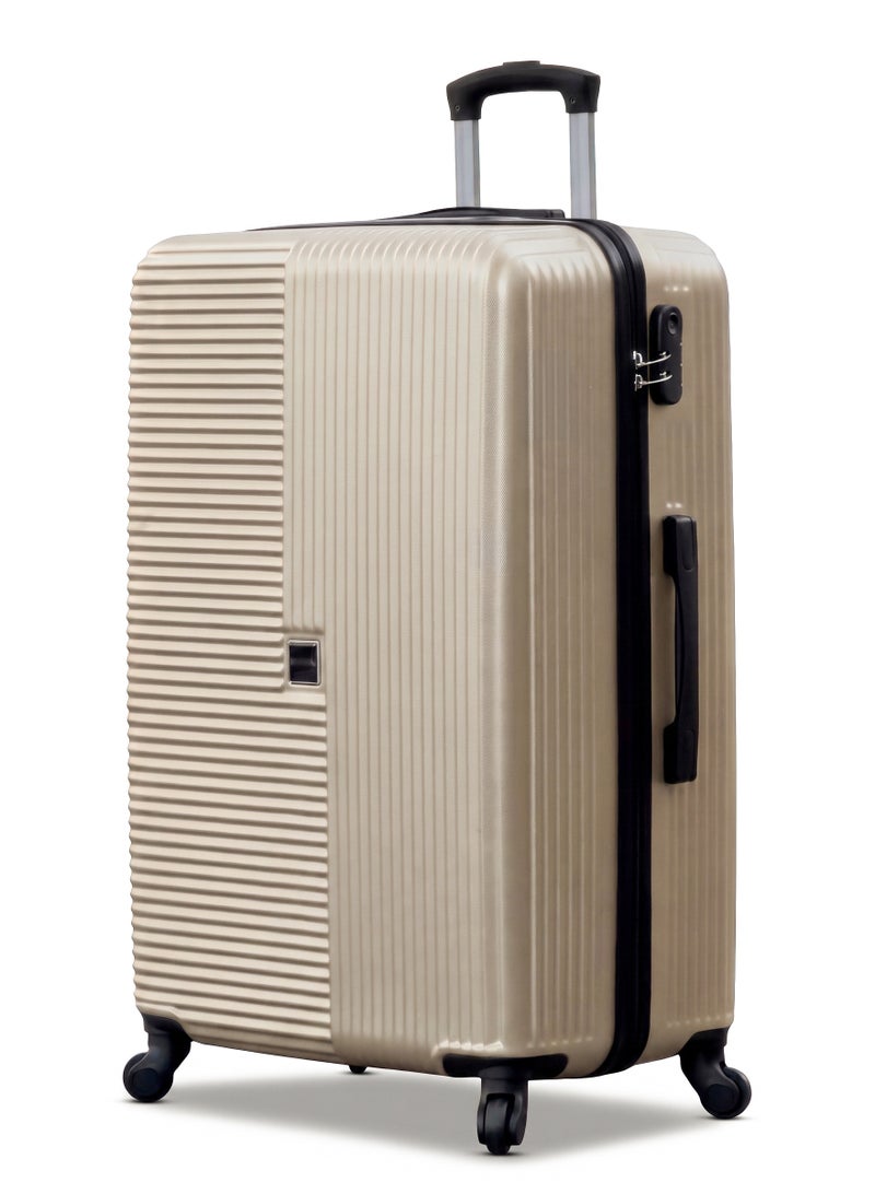 ZAAPPY Horizo Vertic ABS Luggage Hard Shell Lightweight Large 28 Inch (30-35kg) Suitcase, Combination Lock - Image 1