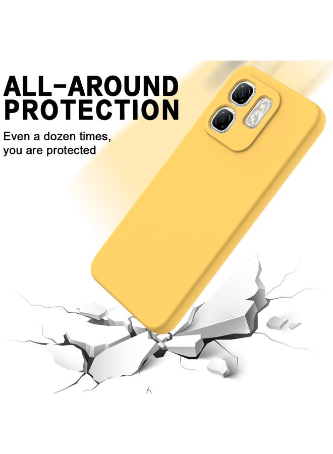 Zaboon Case For Infinix Hot 50i Solid Color Liquid Silicone Dropproof Full Coverage Phone Case - Image 5