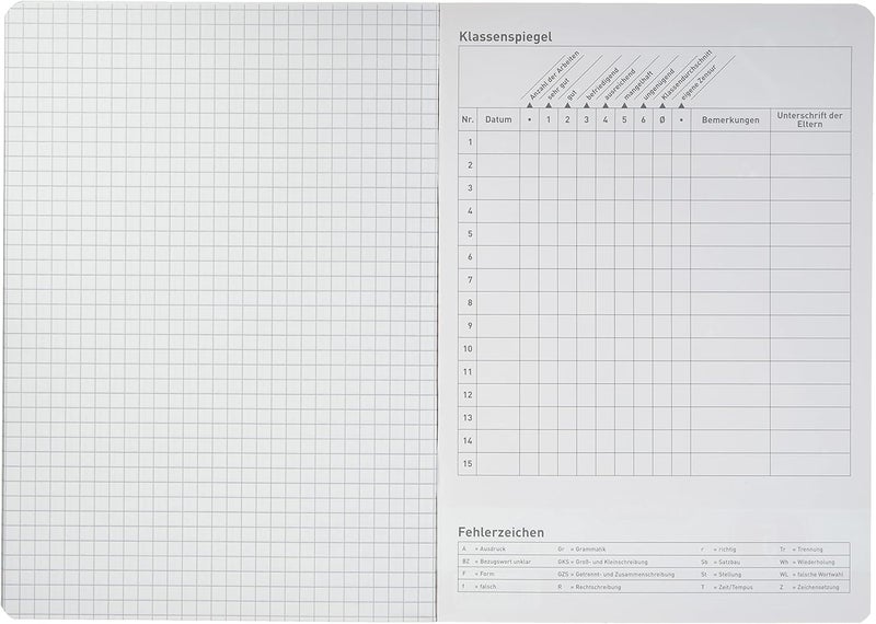 Herlitz A5 Line Style 05 (Squared Wood Paper 80 g/m²; Crystal Heart Measures 5 x 5 mm Pack of 32 Sheets White - Image 3