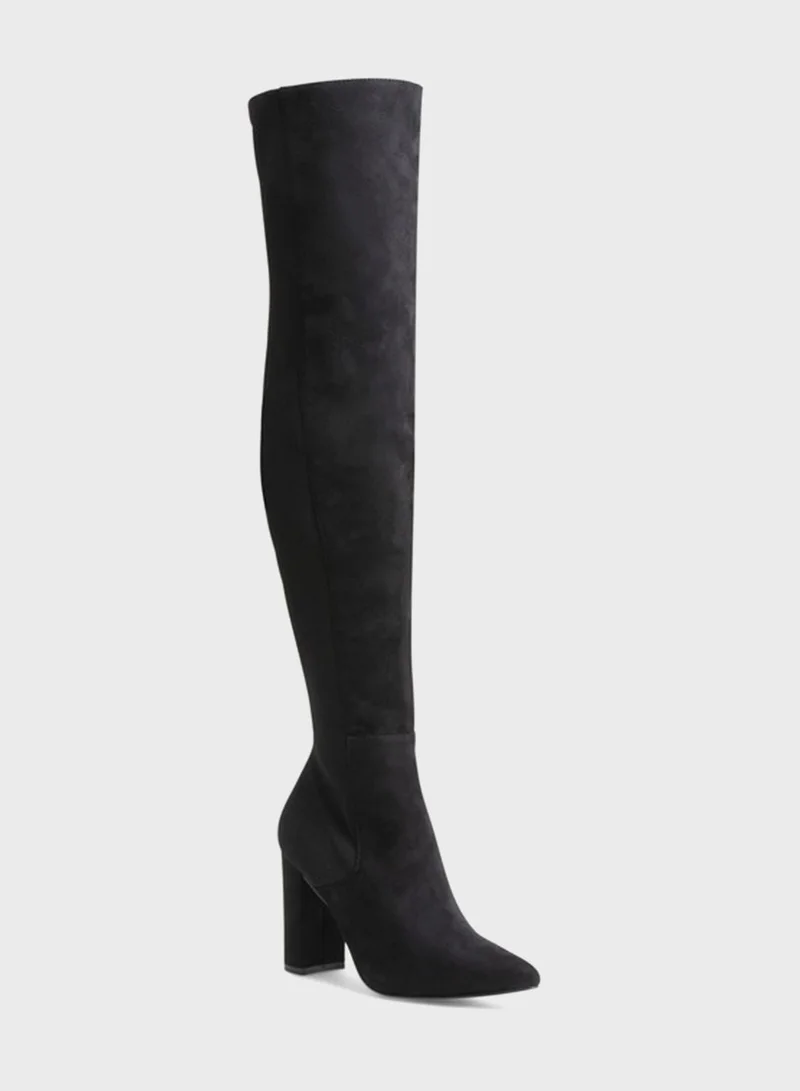STEVE MADDEN Everley Mid Heel Knee Boot