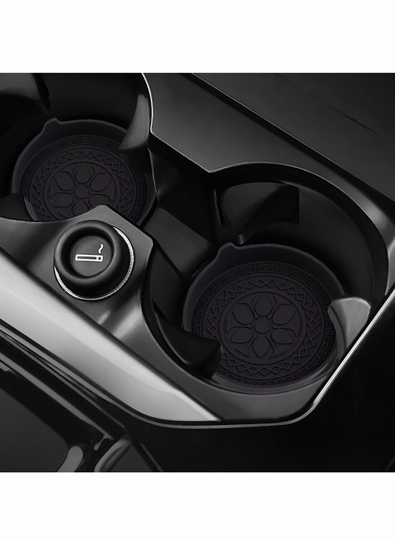 كأسان للسيارات، مقاوم للماء لأغراض عامة، مقاوم للانزلاق، مقاوم للانسكابات، وملحقات داخلية مدمجة داخل السيارة، وأرفف السيارات في أكواب القهوة - Image 3