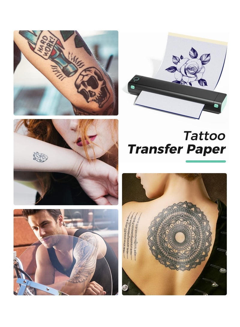 SOLARAE M08F-A4 Wireless Tattoo Transfer Stencil Printer, Thermal Copier Machine with 10pcs Free Transfer Paper, Tattoo Printer Kit for Tattoo Artists, Compatible with phone & PC, Bluetooth Inkless Printer - Image 5