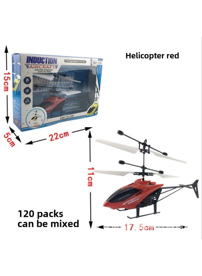 Tiktok Induction Helicopter Remote Control Aircraft Boys Children Suspension Light Toys Wholesale-Color:Large Package Yellow Belt Accelerator  - Image 4