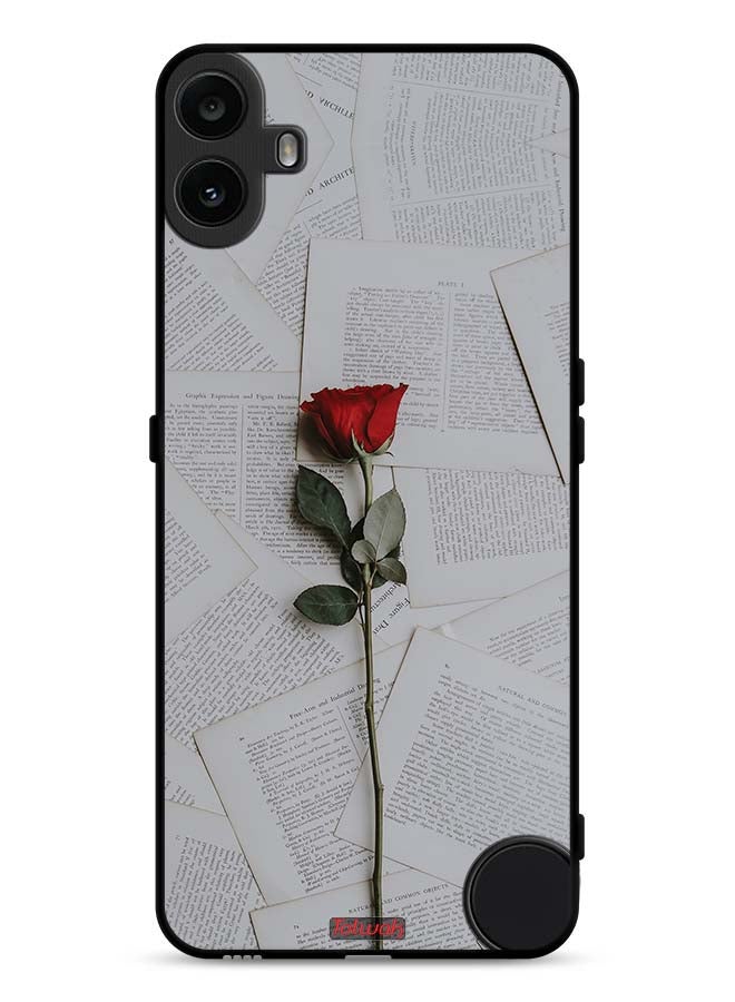 Tolwak Nothing CMF Phone 1 Protective Case Cover Rose On Papers - Image 1