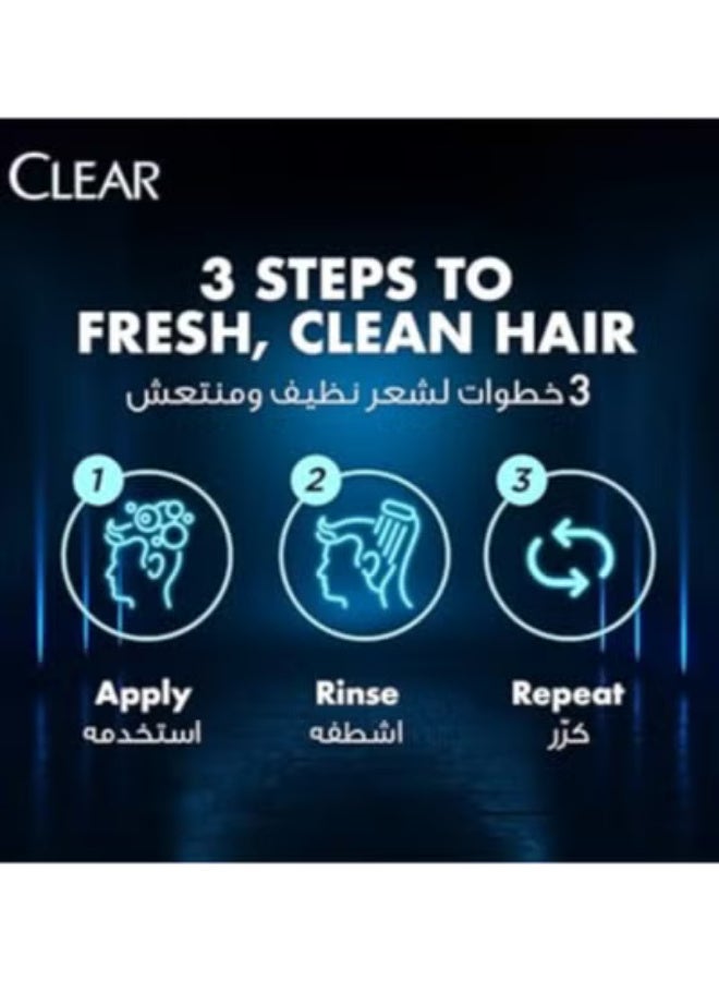 Clear Men Anti-Dandruff Shampoo with Charcoal and Mint - 600 Ml (May vary package) - Image 3