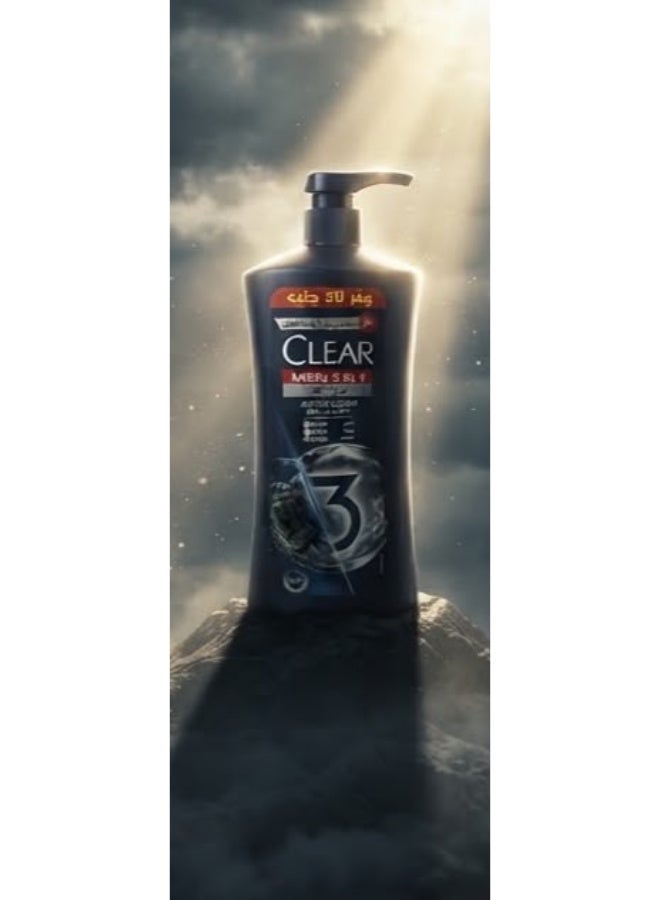 Clear Men Anti-Dandruff Shampoo with Charcoal and Mint - 600 Ml (May vary package) - Image 5