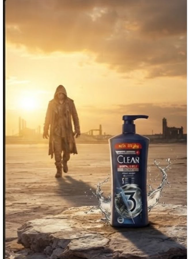 Clear Men Anti-Dandruff Shampoo with Charcoal and Mint - 600 Ml (May vary package) - Image 2