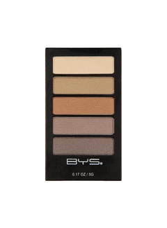 BYS BYS Women's 5-Piece Eye Shadow Palette, Natural Delight Eye Pigments, 0.17 Ounce (Pack of 1) 