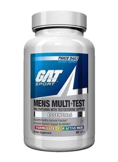 GAT SPORT Mens Multi + Test, 60 Tablets, 30 Servings 