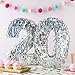 BLUE PANDA Number 0 Pinata 157 x 9 x 3 In Silver Birthday Pinata for Party Decoration Kids - Image 2