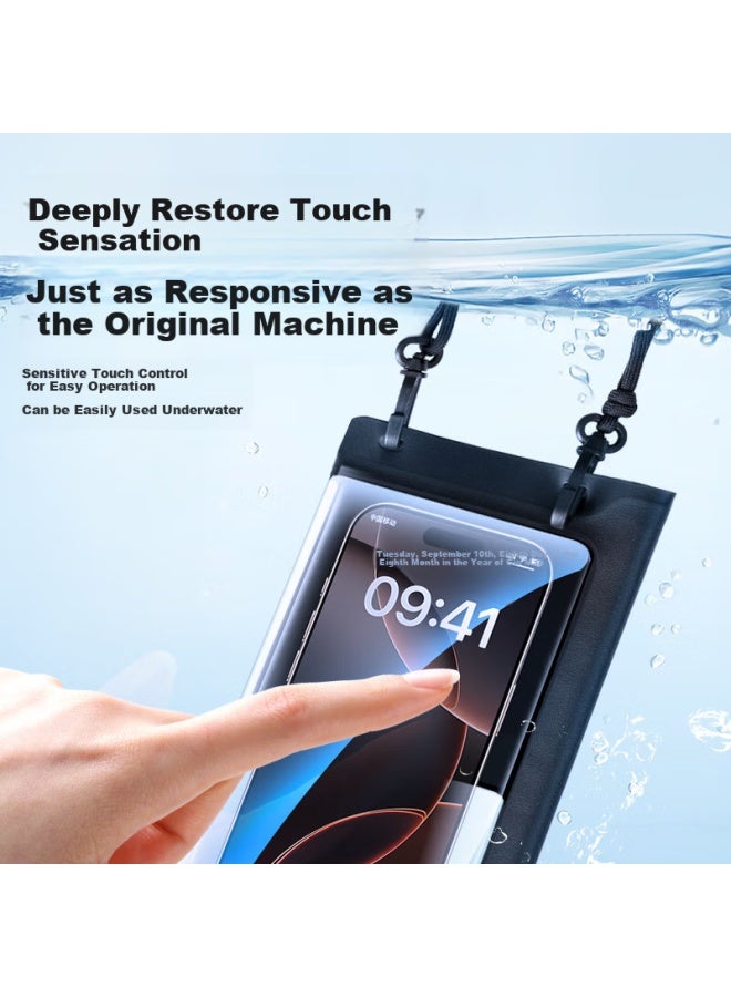 Stiger Waterproof Phone Case With Touch Screen, Dive In Hot Springs, High Definition Photography, Delivery Rider Special Rainproof Shoulder Bag With Extra Large Capacity Protection Shell And Patent Va - Image 4