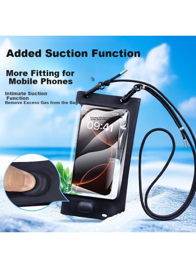 Stiger Waterproof Phone Case With Touch Screen, Dive In Hot Springs, High Definition Photography, Delivery Rider Special Rainproof Shoulder Bag With Extra Large Capacity Protection Shell And Patent Va - Image 3