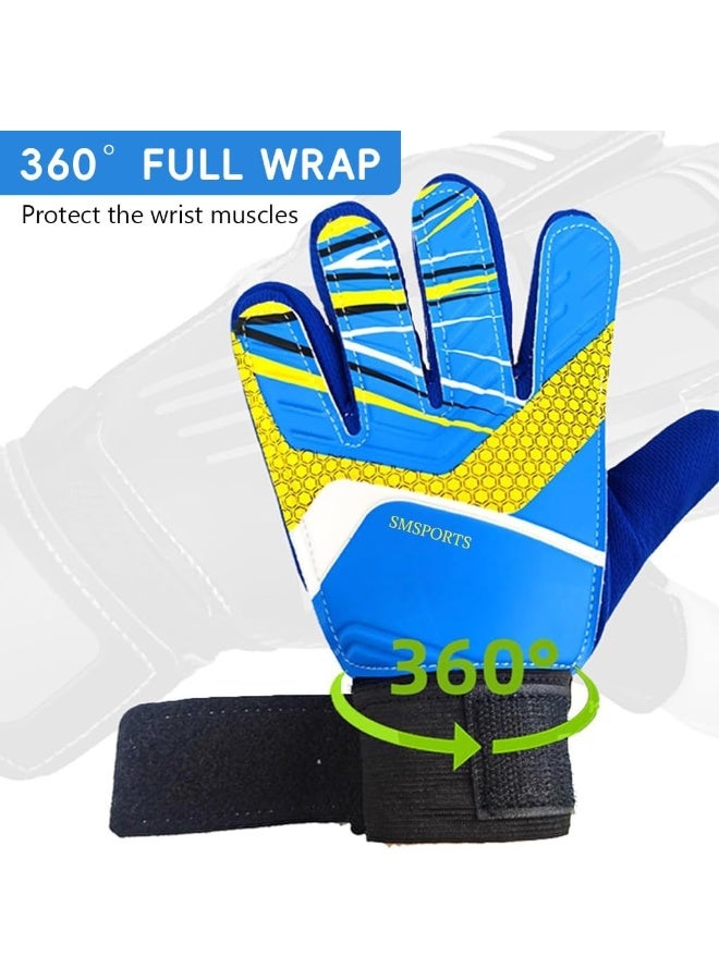 me Football Goalkeeper Gloves For Children, Youth And Field Players, Boys And Girls, Goalkeeper Training Gloves For Ages 7 To 14, Latex Palm Area With Improved Anti-Slip Design - Image 5